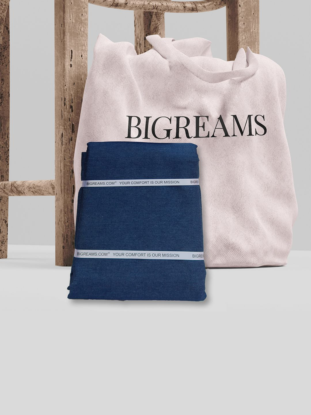 Bigreams Men Unstitched Cotton Denim Trouser Fabric