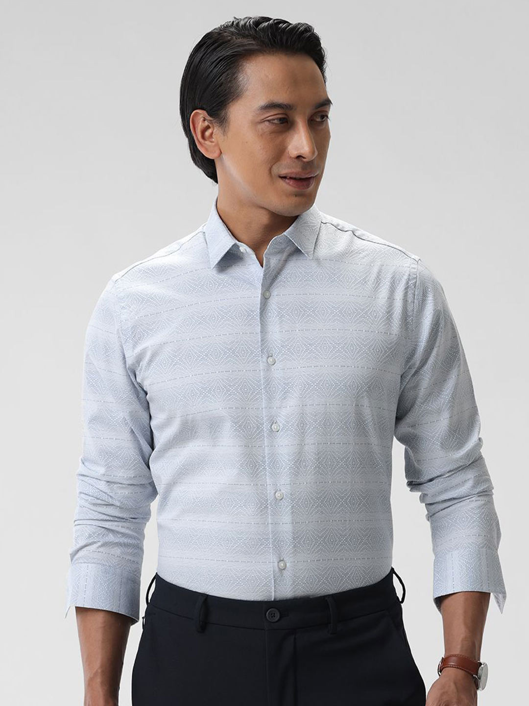 The Collection Men Geometric Pattern Formal Shirt
