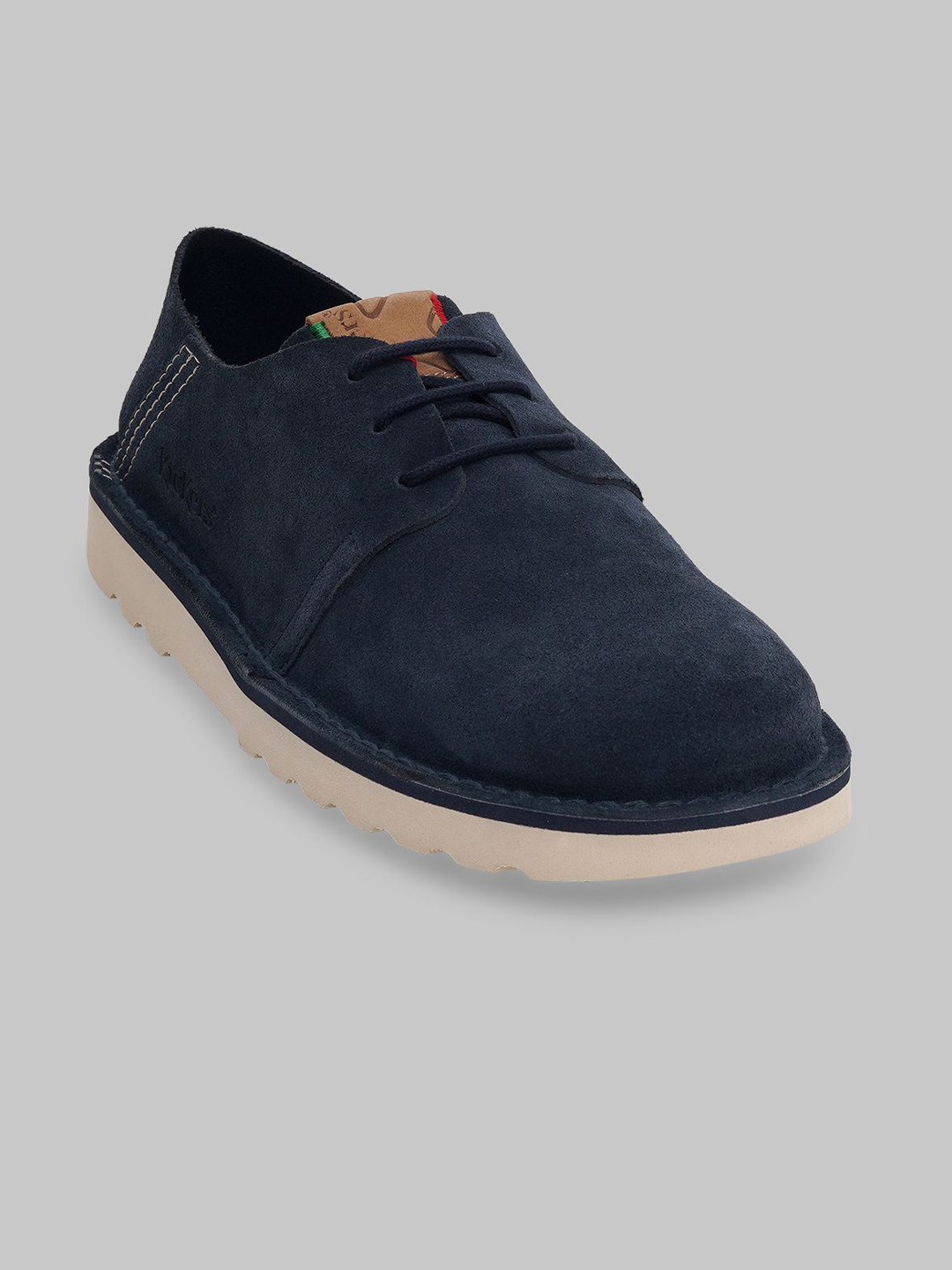 Kickers Men Leather Navy Blue Derbys