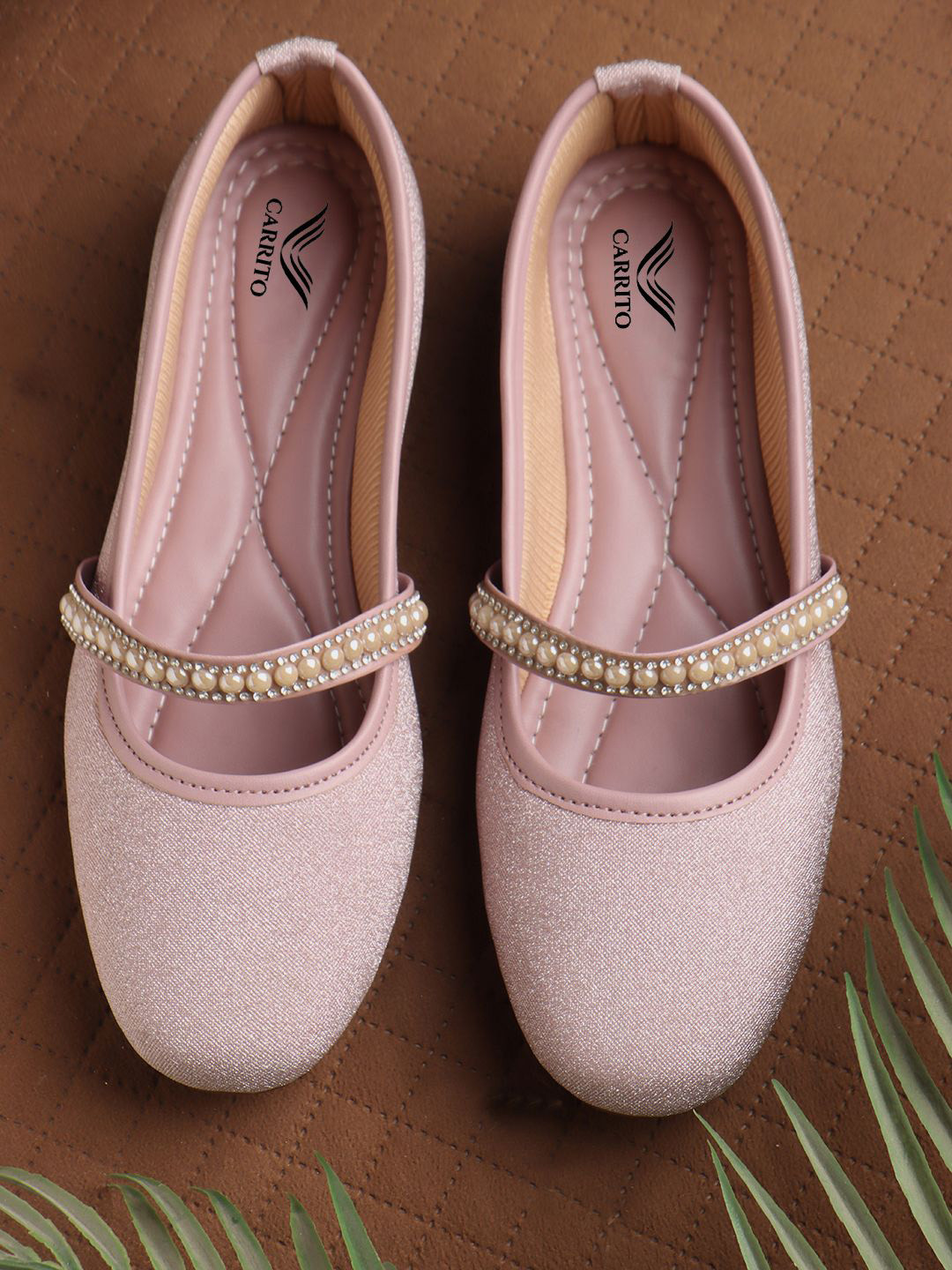 carrito Women Western Embellished Light Weight Mary Jane