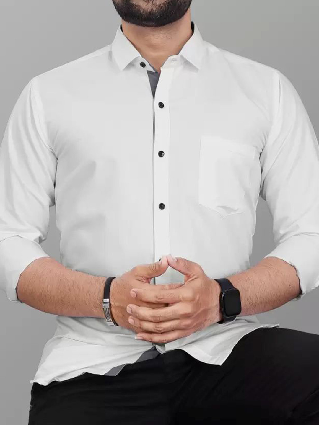 Metronaut Men Sheer Casual Shirt