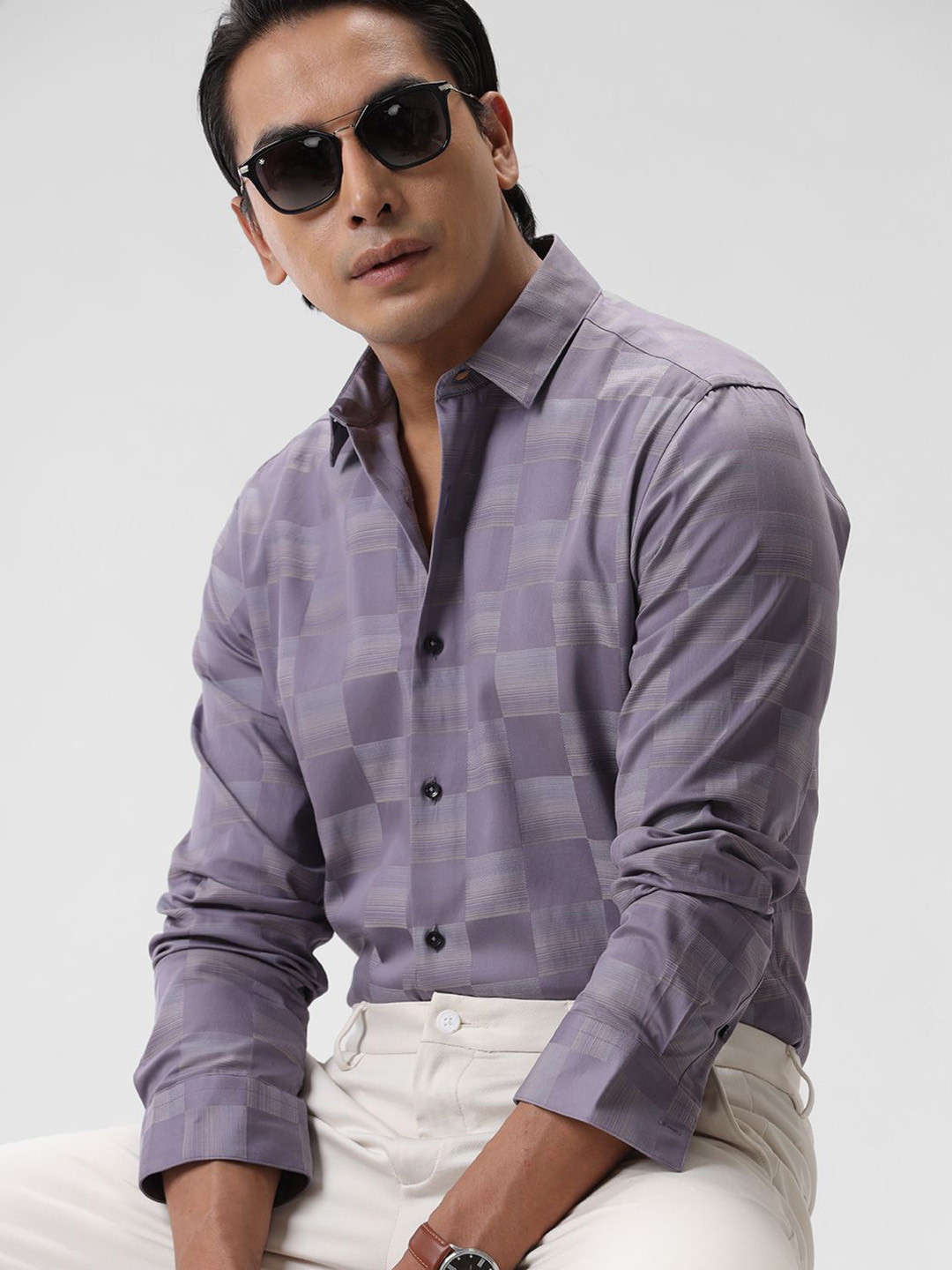 The Collection Men Checked Full Sleeves Formal Shirt