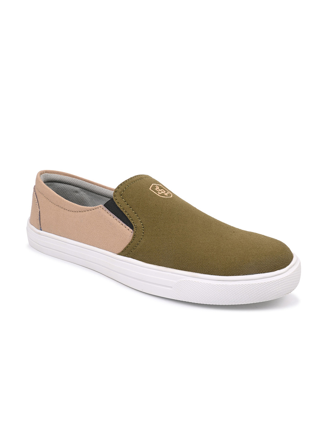 STREETLOOK Men Colourblocked Slip-On Regular Canvas Sneakers