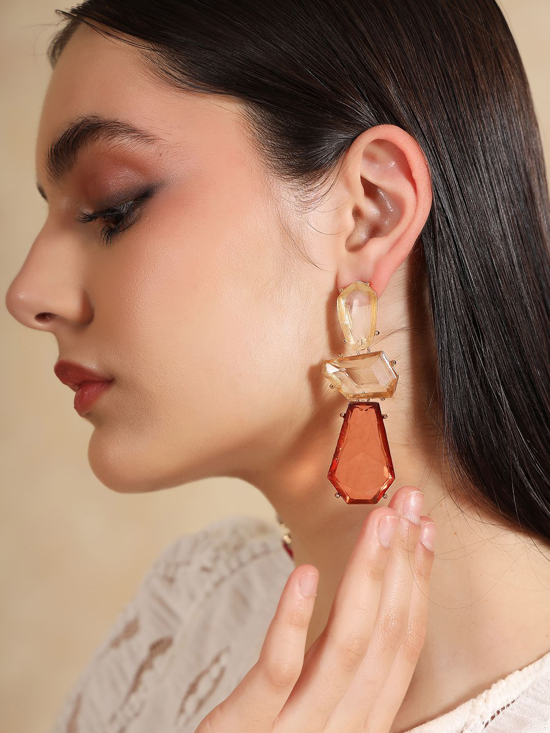 Kazo Crystal Teardrop Drop Earrings