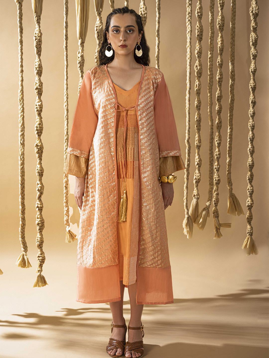 Banana Labs Print A-Line Maxi Dress
