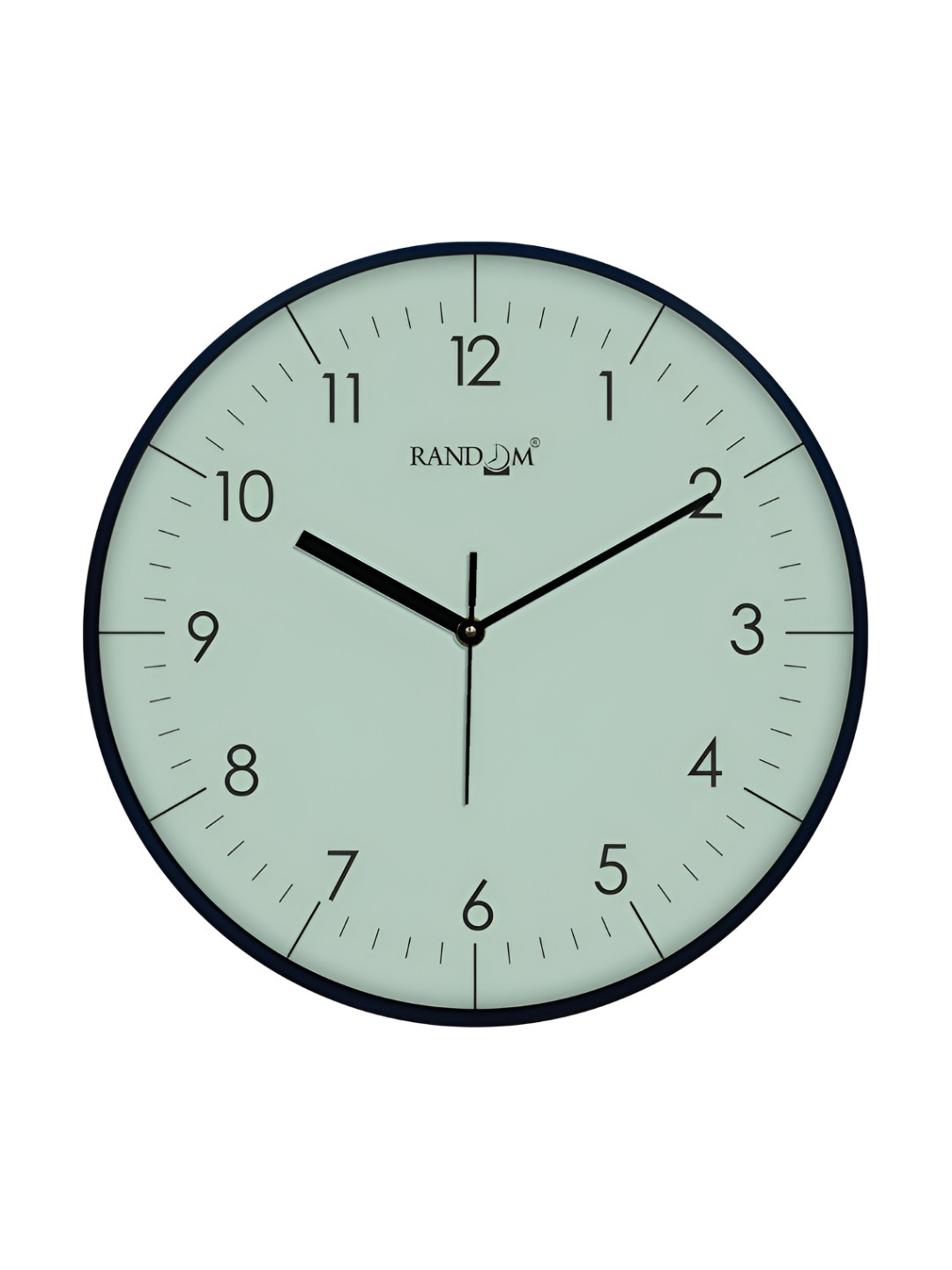 RANDOM Sea Green & Black Contemporary Wall Clock