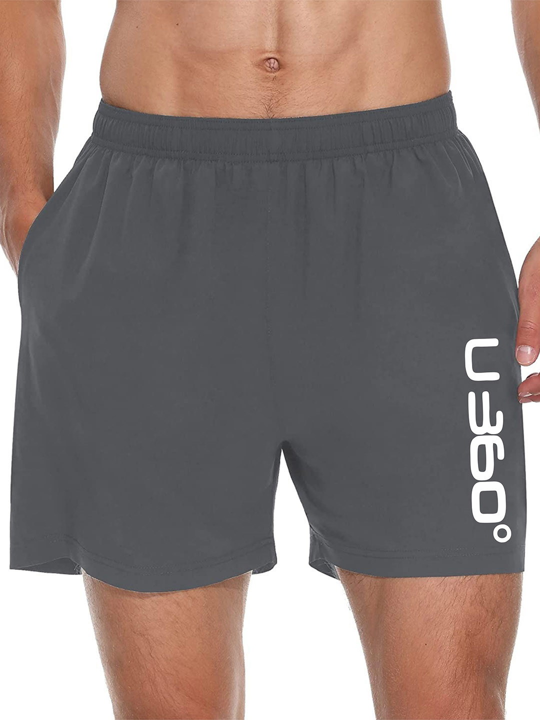 U360 Men Mid-Rise Casual Regular Dri-Fit Running Boxer Shorts  U360_S1_Boxer_DarkGrey_S
