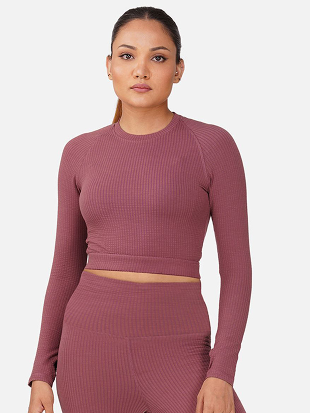 Wearjukebox Women Ribbed Crop Top