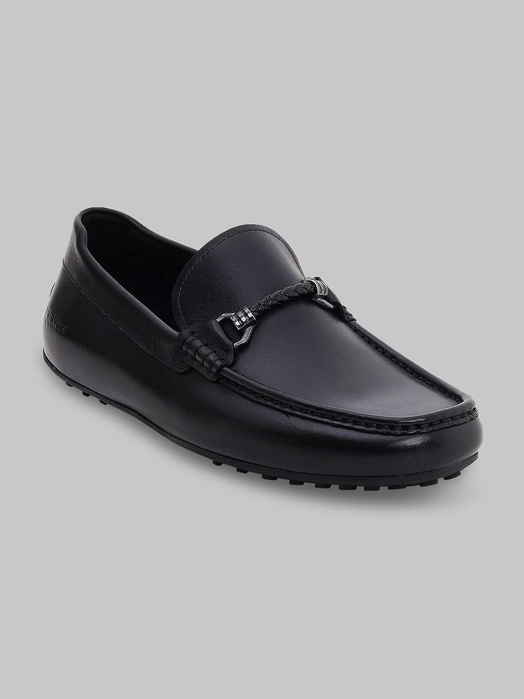 Kickers Men Solid Slip-On Regular Leather Loafers