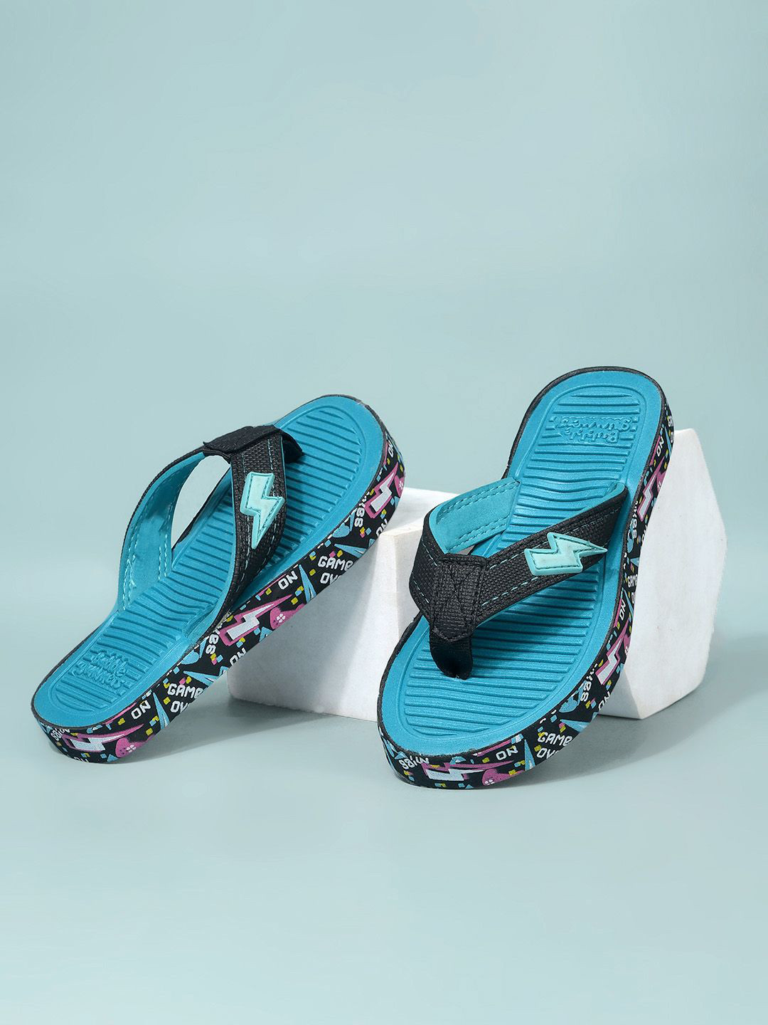 Bubblegummers Kids Printed Thong Flip-Flops