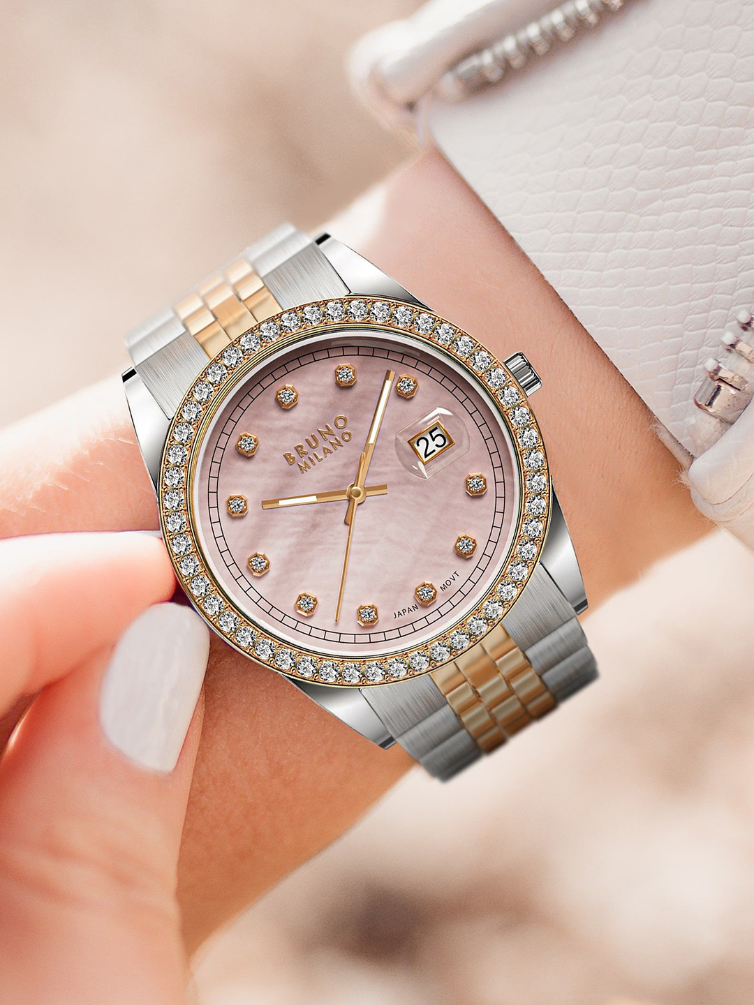 Bruno Milano Women Dial & Bracelet Style Straps Analogue Watch BM1012-02