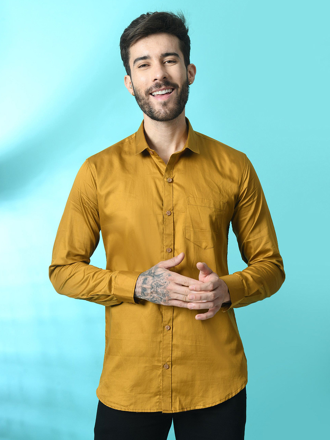 Metronaut Men Comfort Polka Dot Sheer Printed Casual Shirt