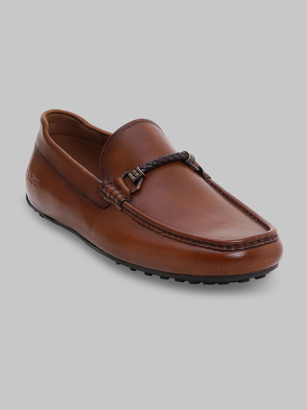 Kickers moccasin with trim Men Leather Horsebit Loafers