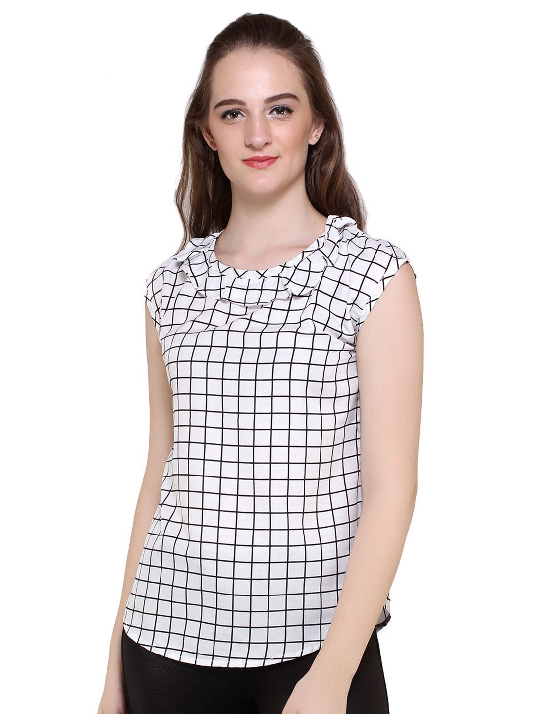 MALLORY WINSTON Women Block Print Top