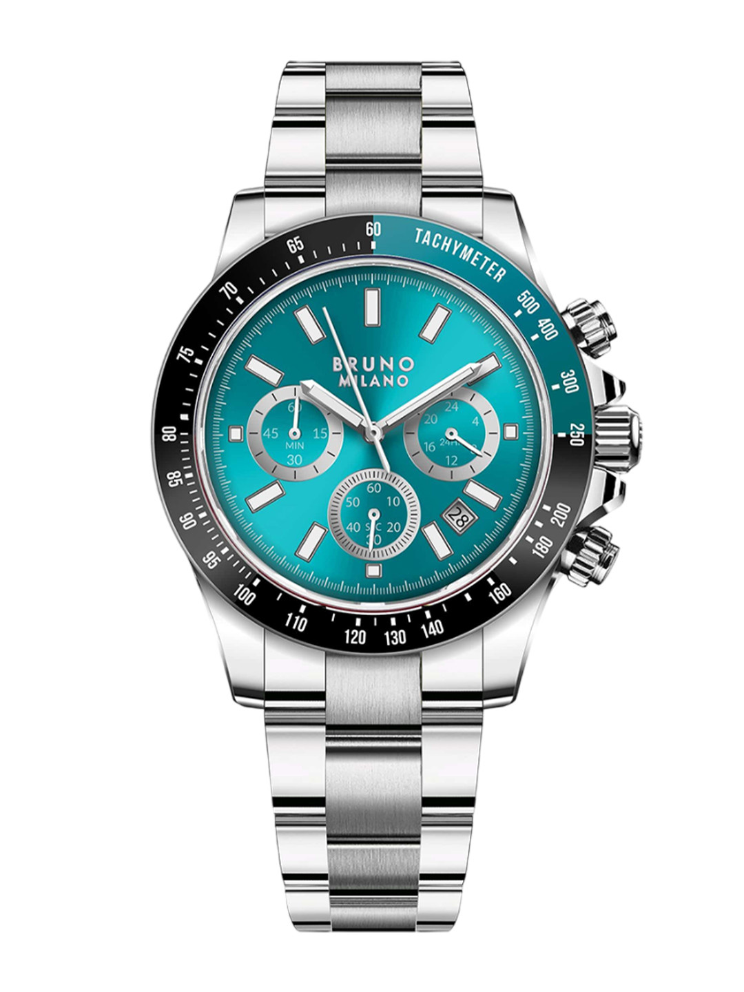 Bruno Milano Men Stainless Steel Dial & Stainless Steel Straps Analogue Chronograph Watch BM1010-04