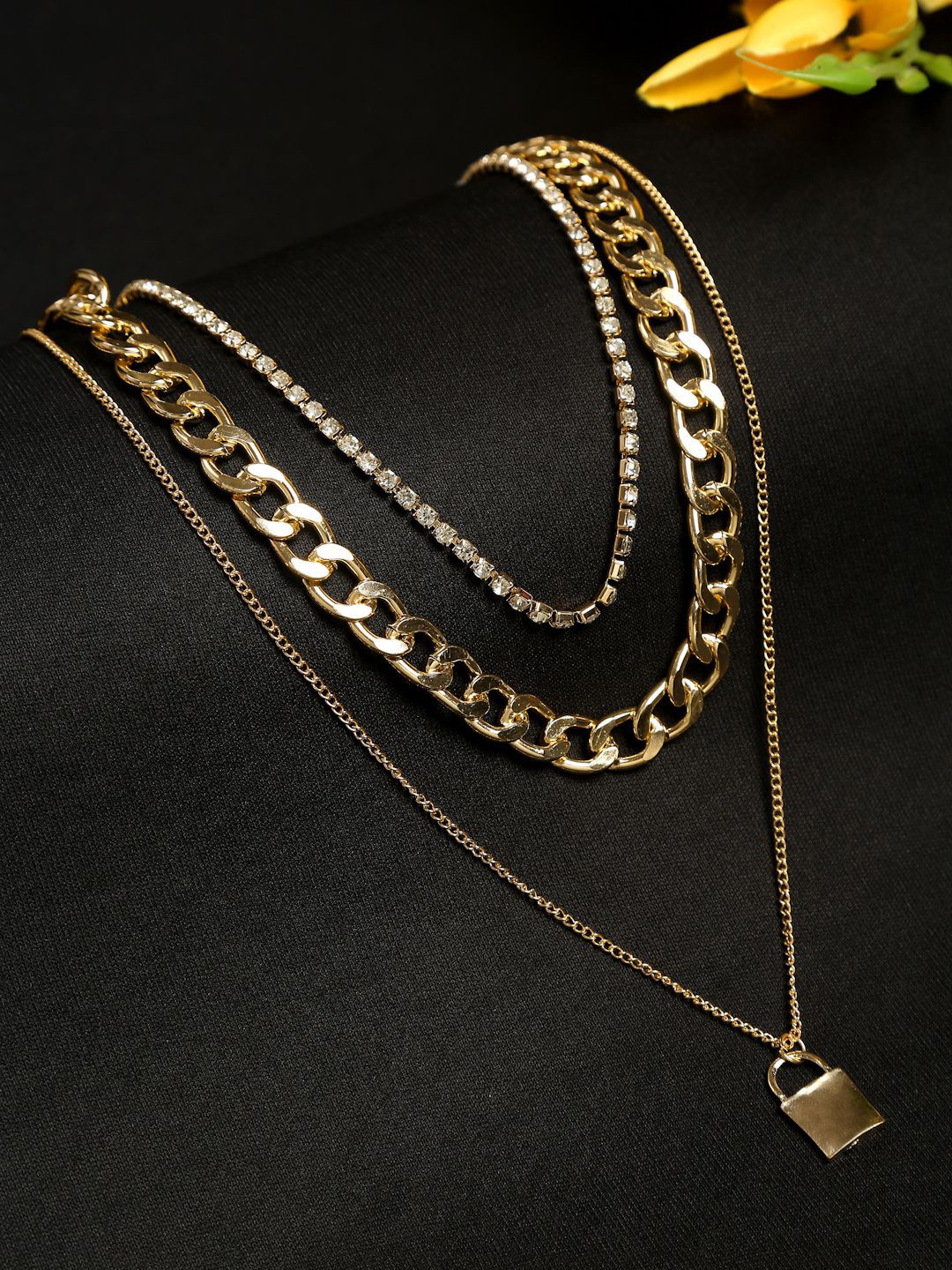 YouBella Gold-Plated Layered Chains