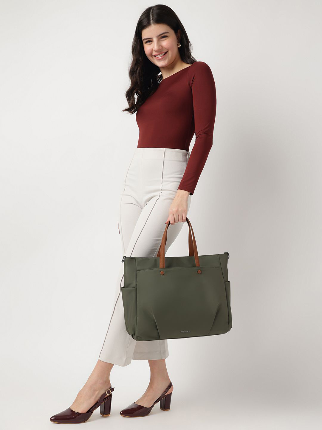 Fastrack Women WorkEase Minimilist Laptop Tote Bag