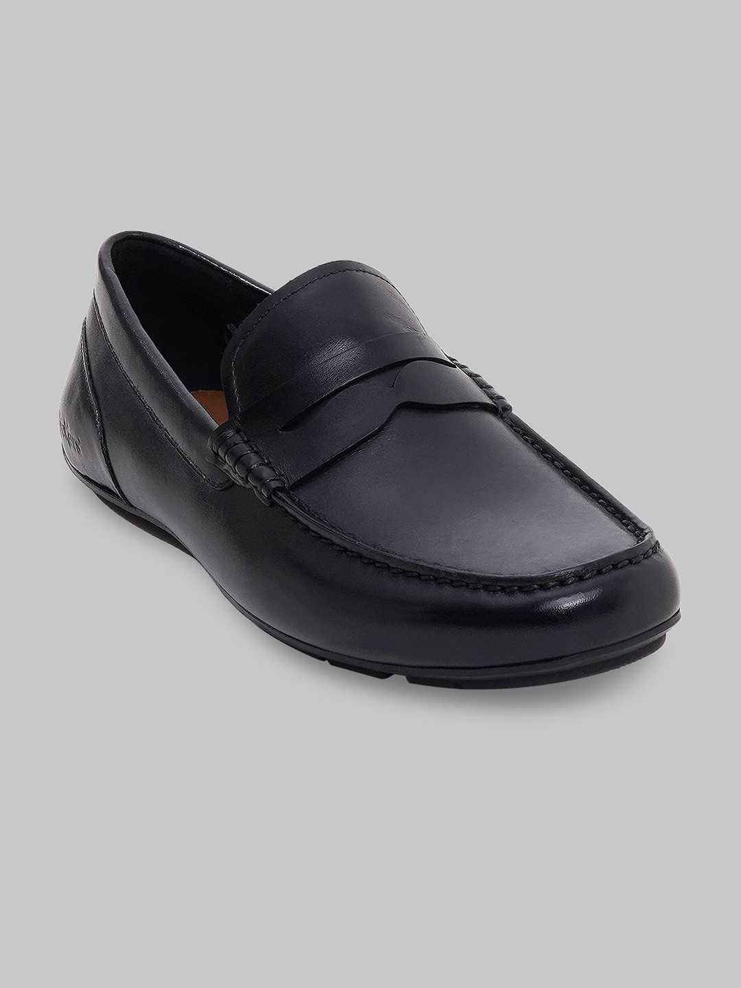 Kickers Men Round Toe Leather Penny Loafers