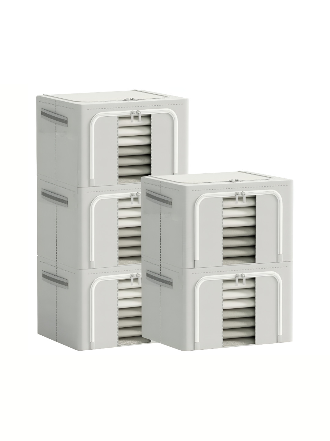 Panchhi Store Grey 5 Pieces Reusable Sweater Bag Organisers