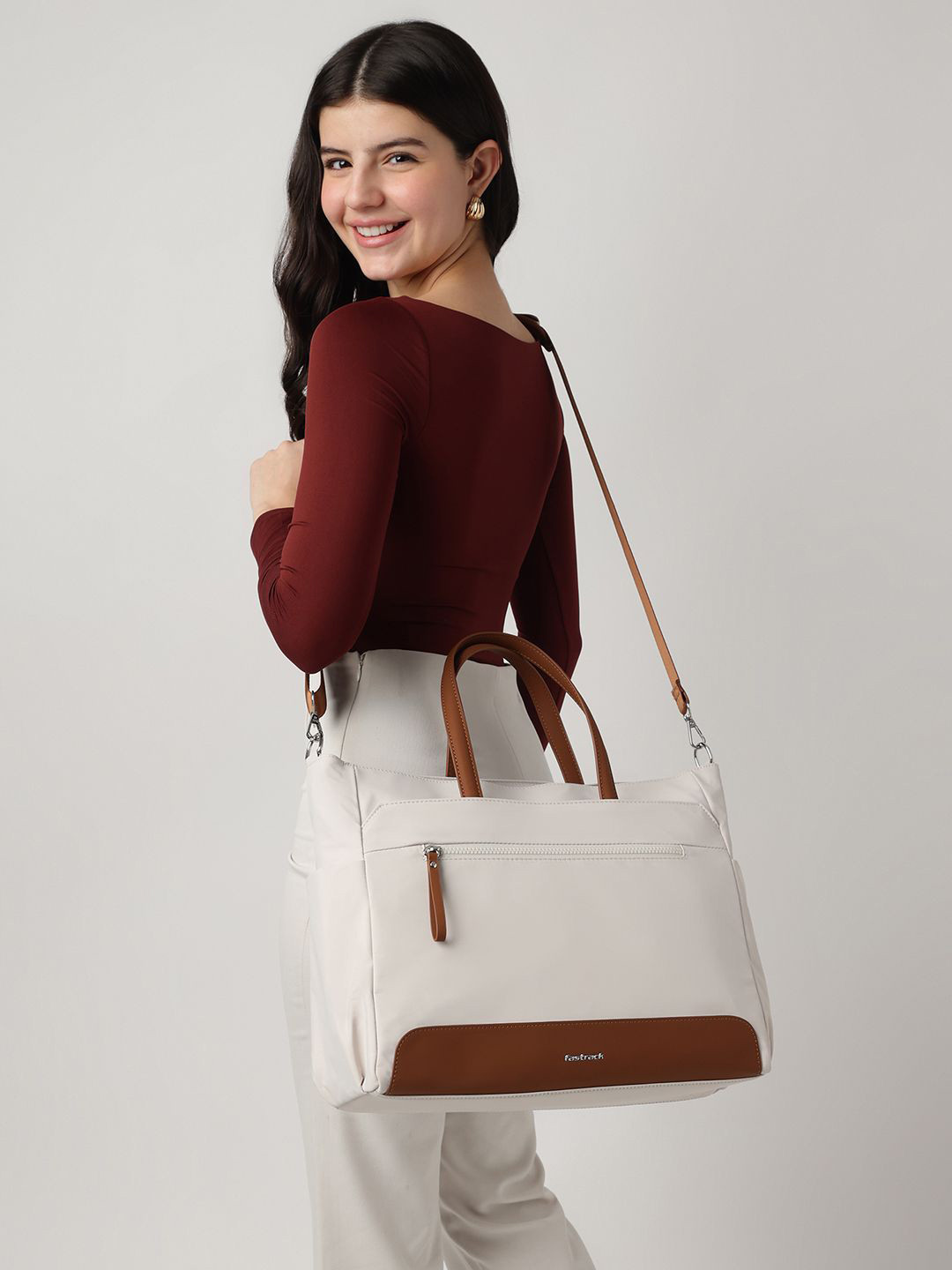 Fastrack Women WorkEase All-Day Laptop Tote Bag