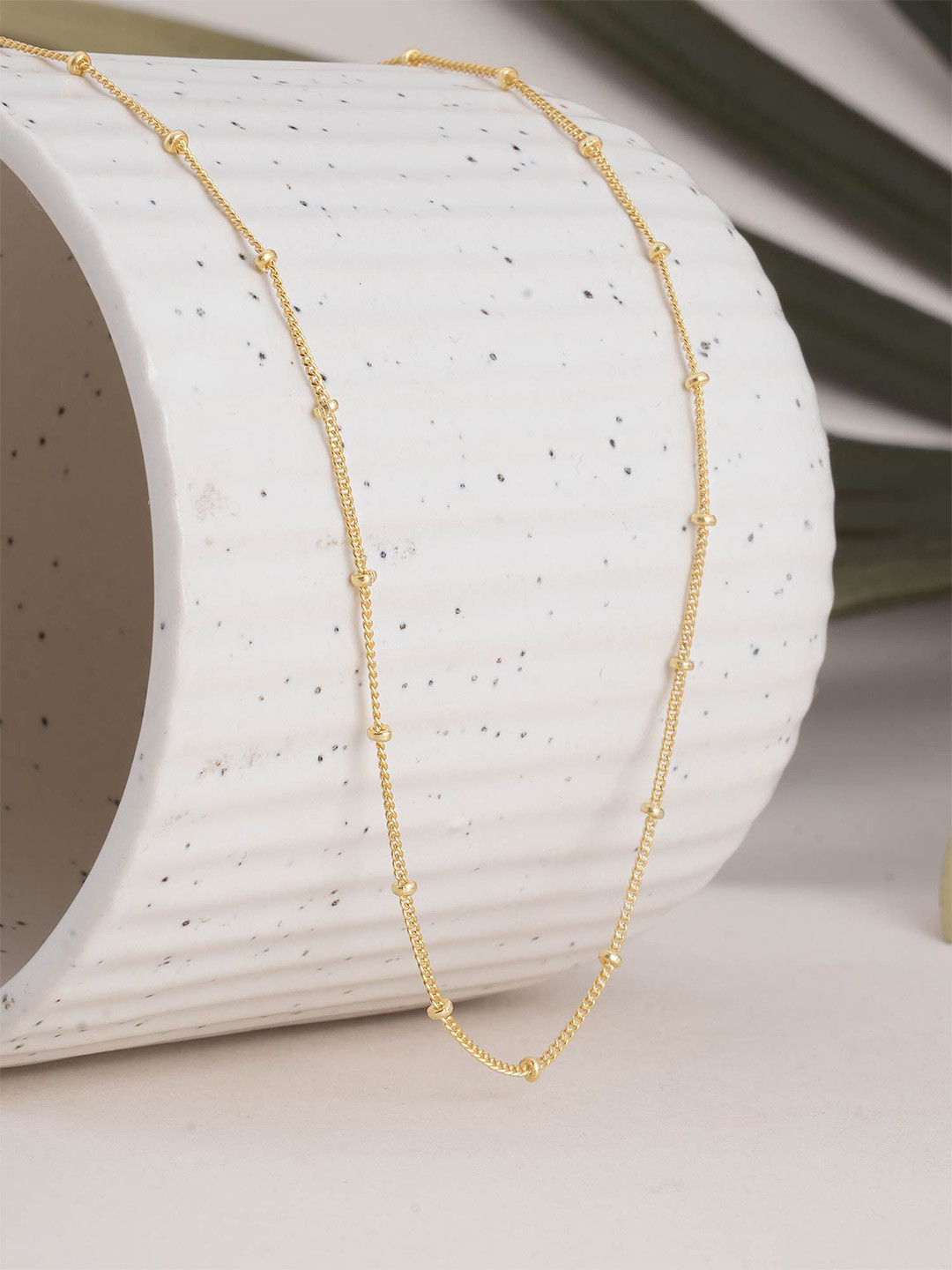 PALMONAS Sterling Silver Gold-Plated Necklace