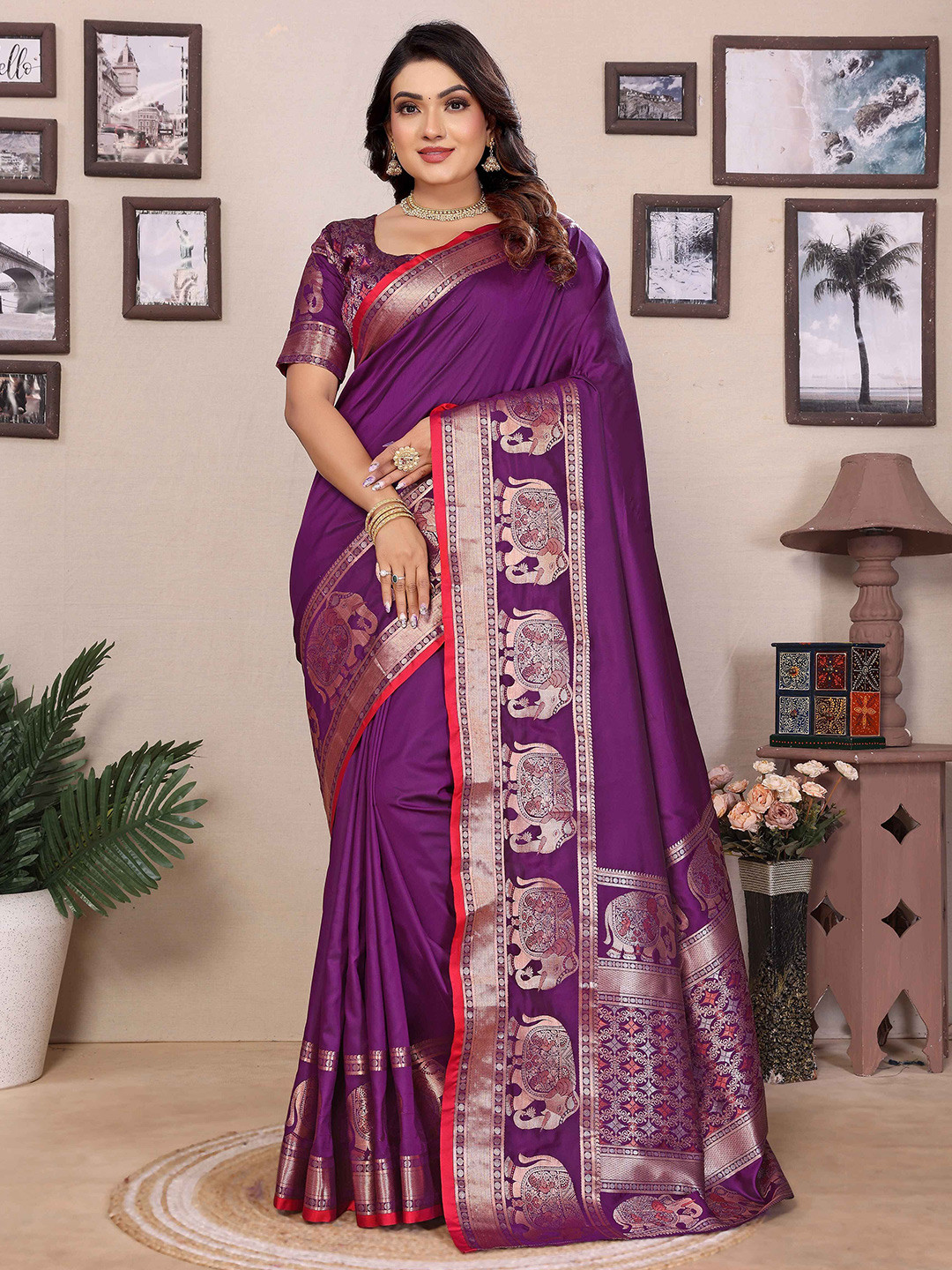 RAJ DHARMA SILK Zari  Designer Saree