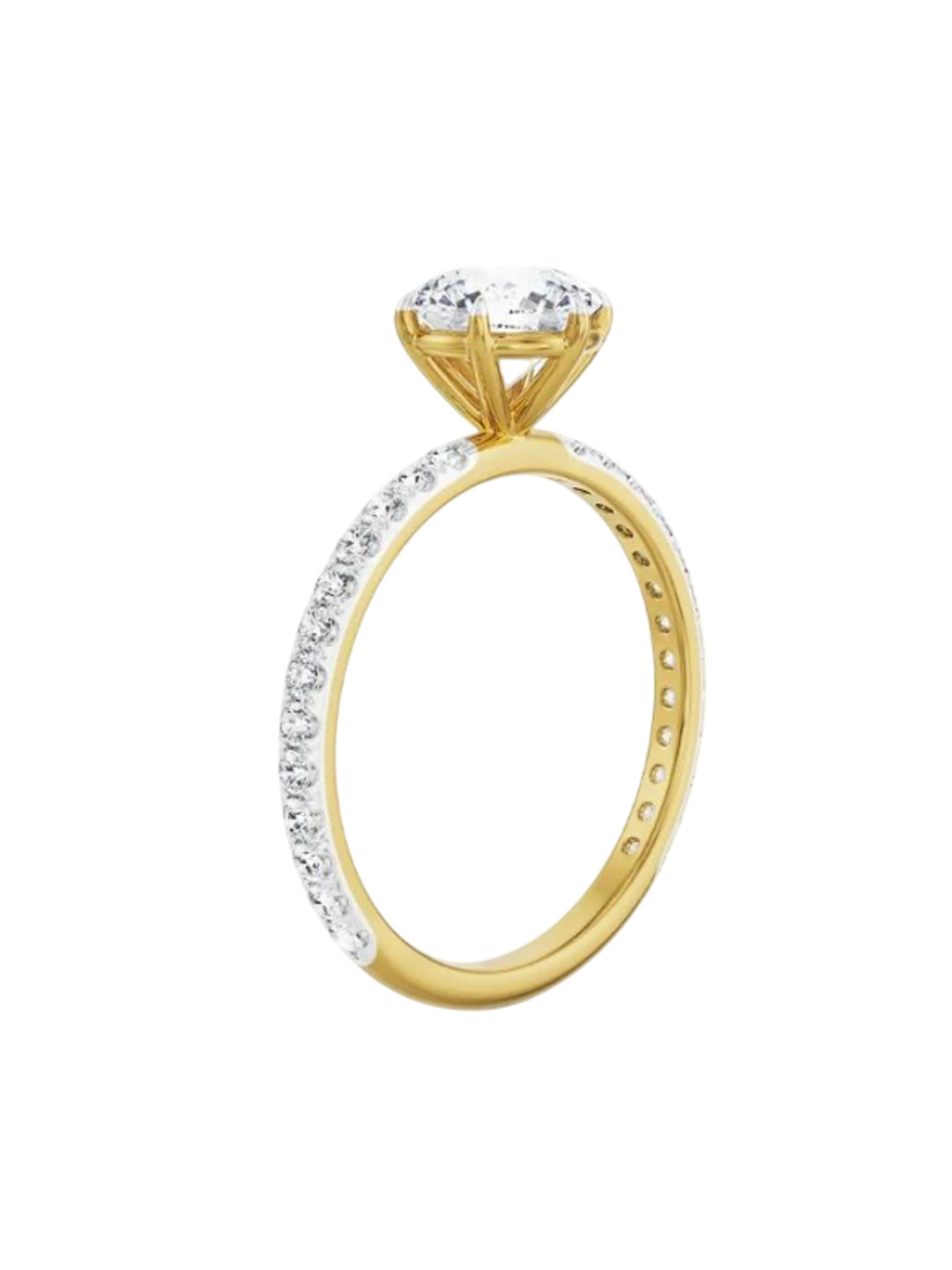 Emori 1 CT Classic Engagement Lab Diamond Ring in 18KT Gold