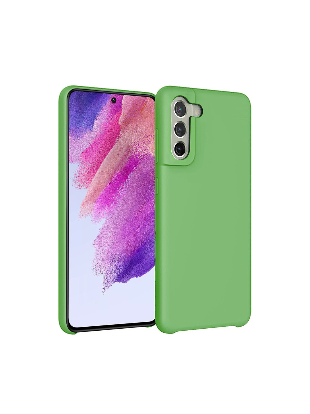 LIRAMARK Liquid Silicone Soft Back Cover Case for Samsung Galaxy S21 FE 5G