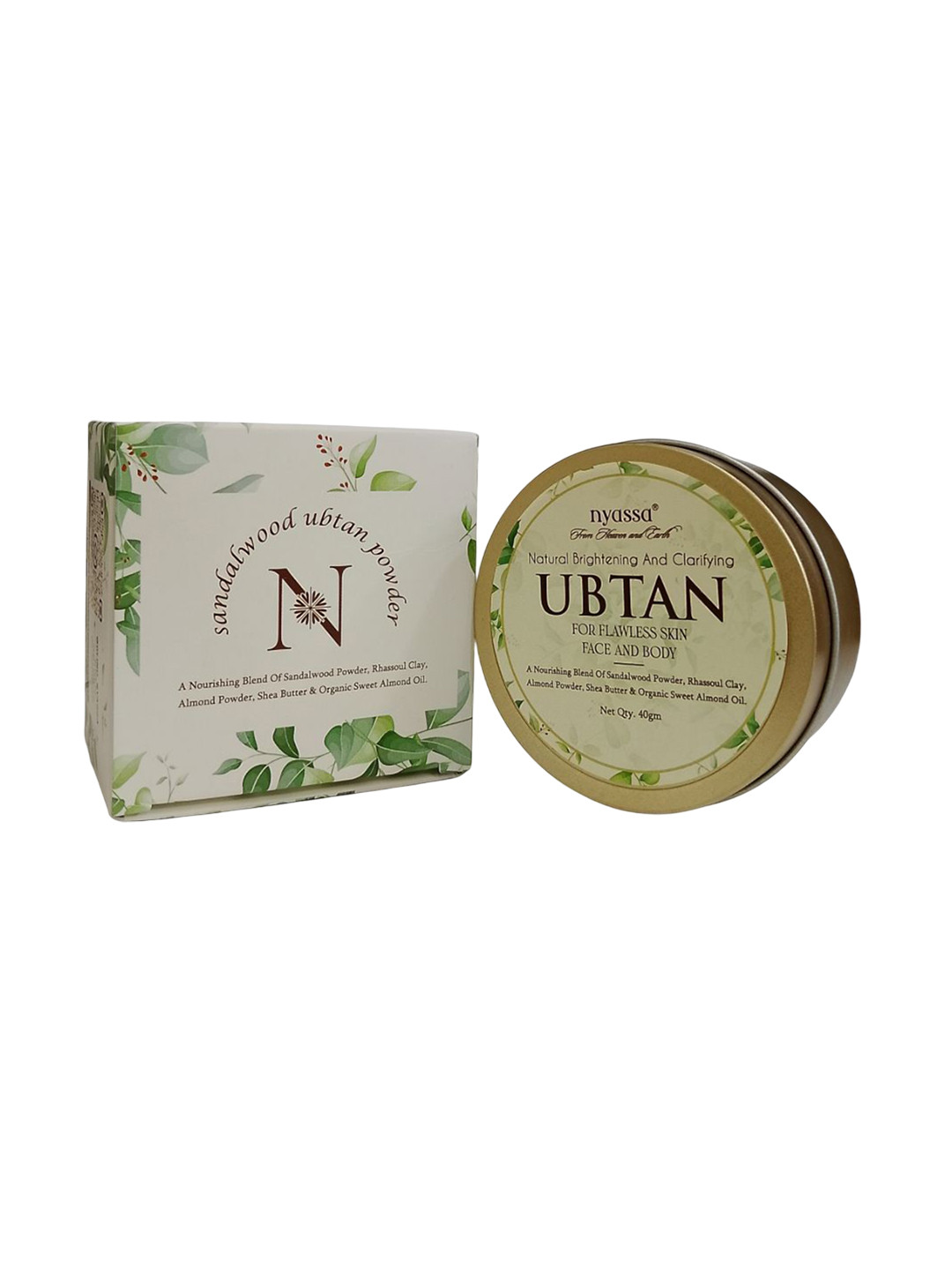 Nyassa Natural Brightening & Clarifying Ubtan For Flawless Skin Face & Body - 40 g
