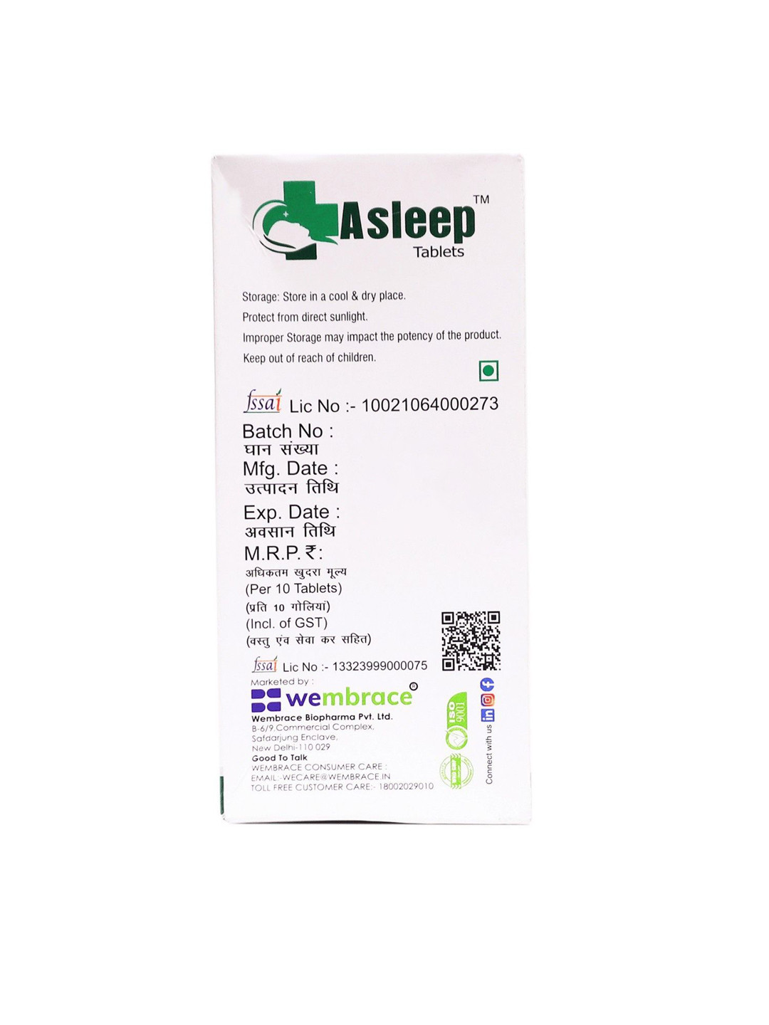 Asleep Melatonin Sustained Release For Redefining Sound Sleep - 10 Tablets