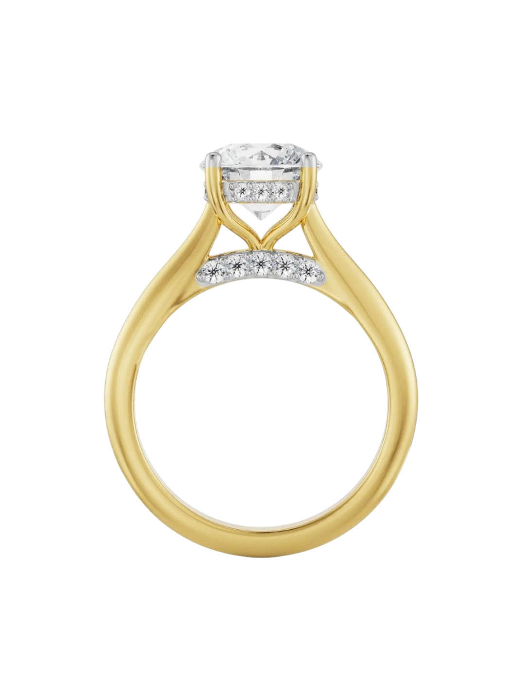 Emori Dahlia Solitaire Lab Diamond Ring in 18KT Gold
