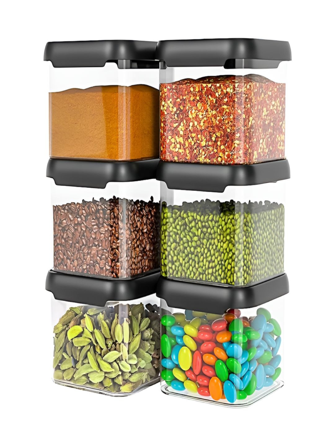 Craftlayout Transparent 2025 Plastic Dishwasher Safe Spice Box