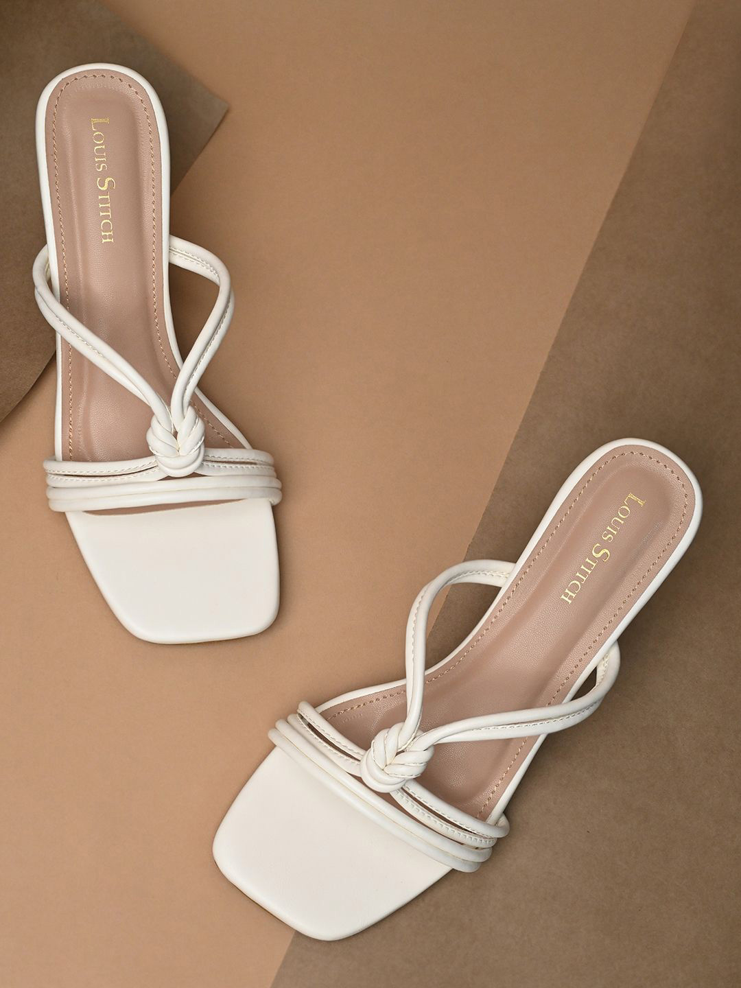 LOUIS STITCH Women Cross Knot Stilleto Heels