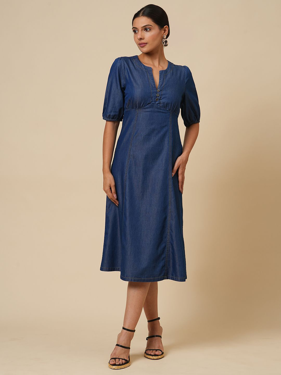 Chemistry Denim Empire Dress
