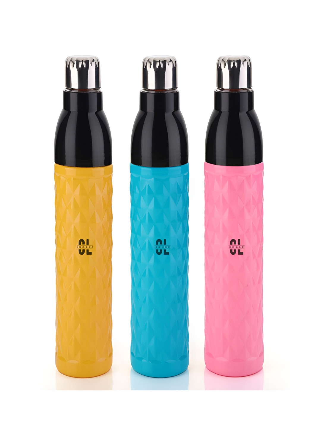 Craftlayout Pink Plastic Spill Proof 2 Piece Water Bottle - 100ml