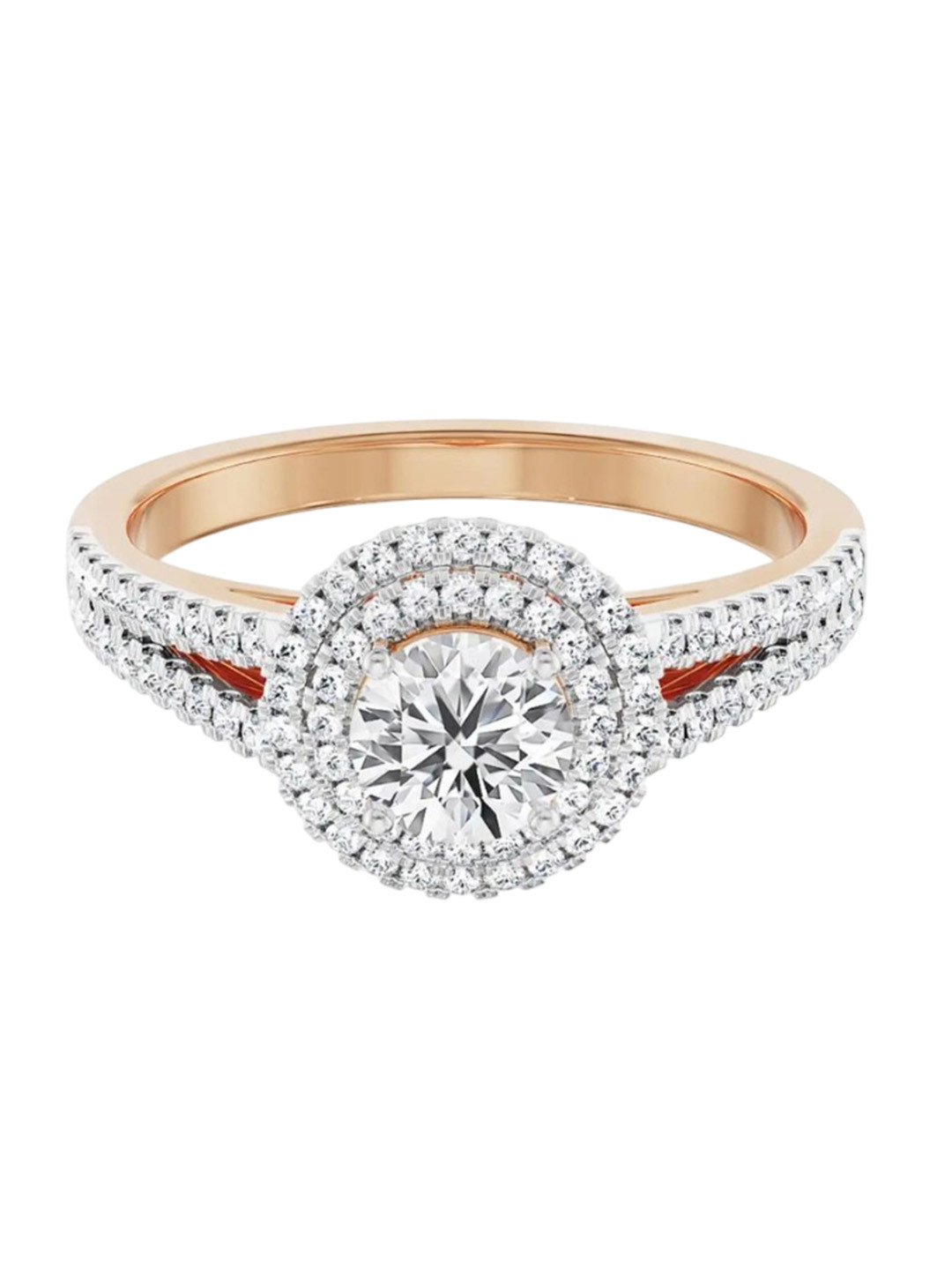 Emori Riha Halo Clustered Lab Diamond Ring in 18KT Gold