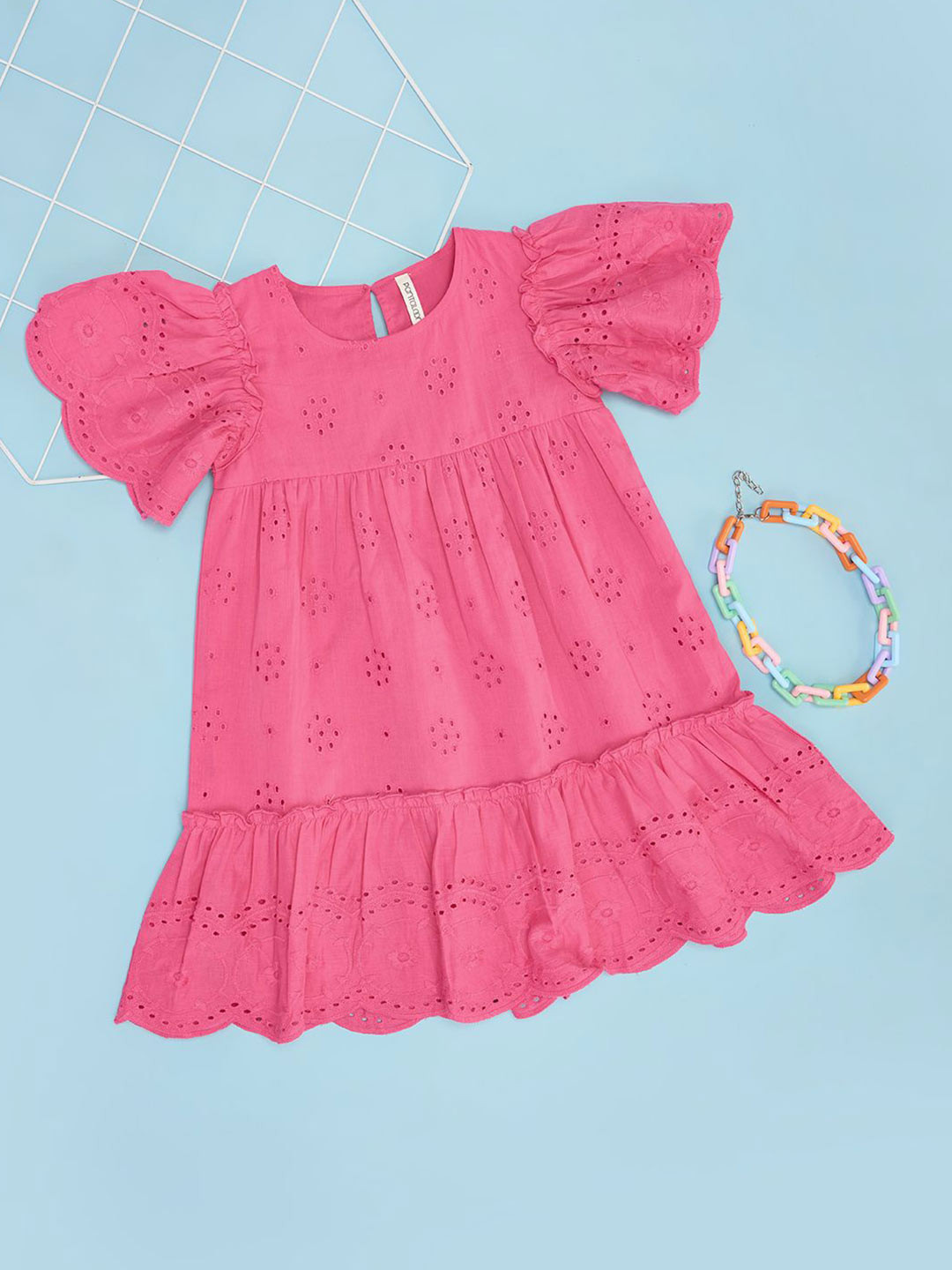 Pantaloons Junior Flutter Sleeve A-Line Dress
