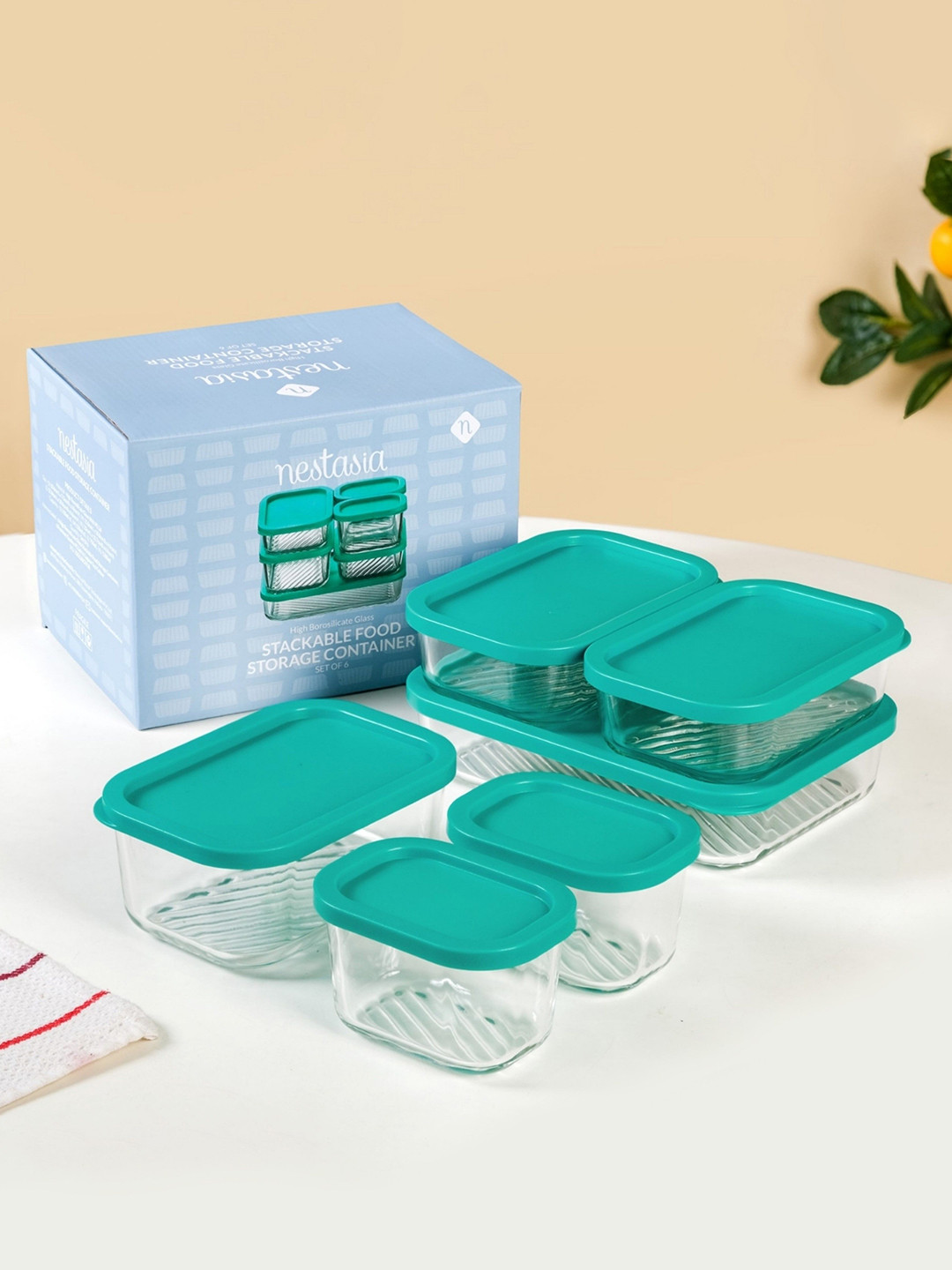 Nestasia 6 Pcs Airtight Containers For Food Storage