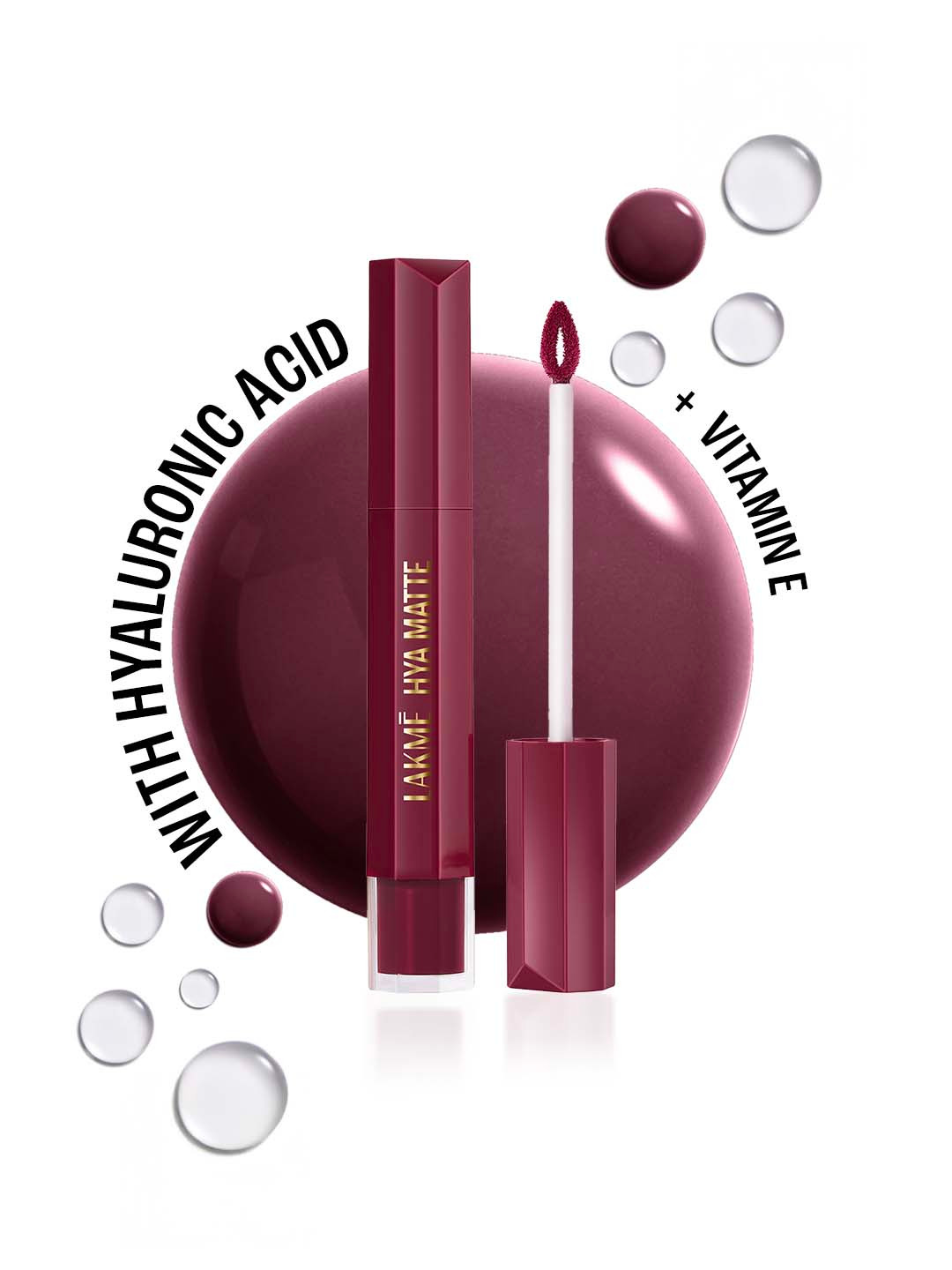 Lakme 9to5 Hya Matte Liquid Lipstick With Hyluronic Acid + Vit E 5.3ml - Meetup Mauve H09