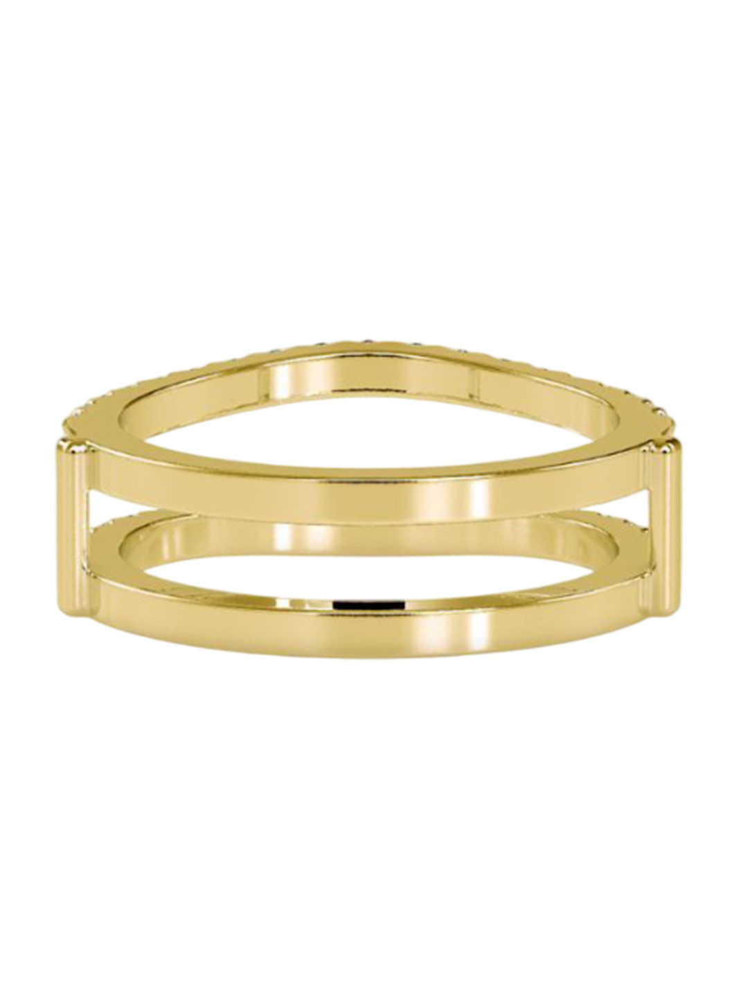 Emori Parallel Lab Diamond Bands in 18KT Gold