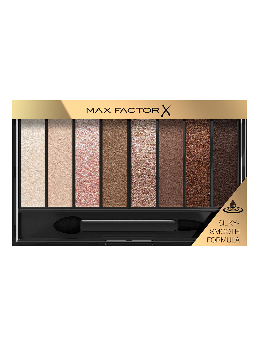 Max Factor Masterpiece Long-Lasting Nude Eyeshadow Palette with Silky Smooth Formula 6.5g - Cappuccino Nudes 01