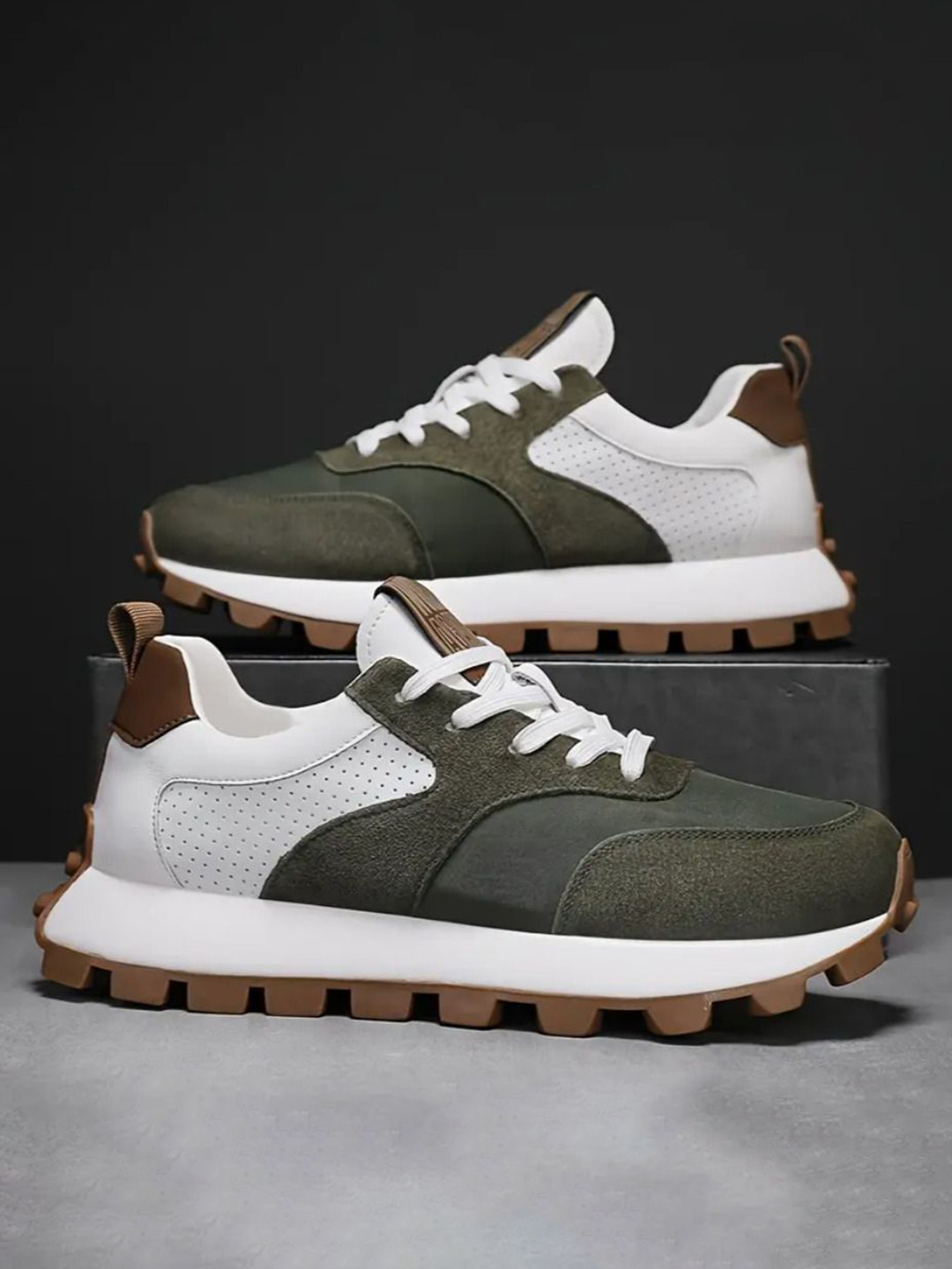 Robbie Jones Colourblocked PU Skate Shoes