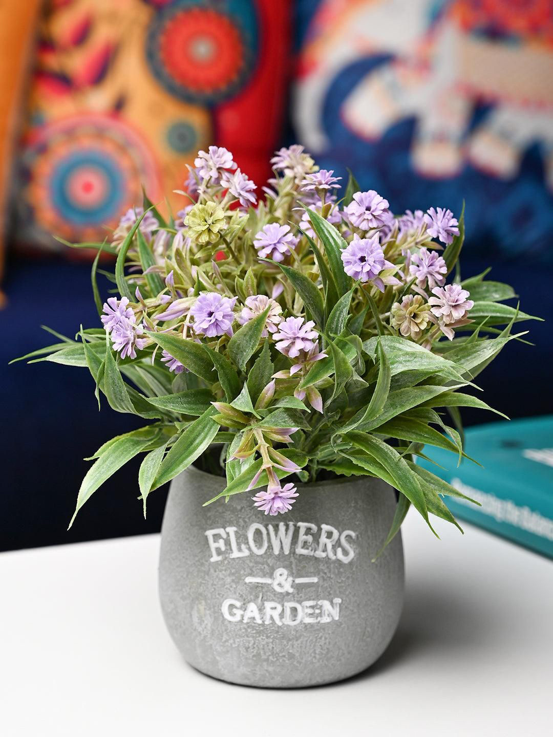MARKET99 Lavender 2 Pieces Lavender Artificial Flower With Pot