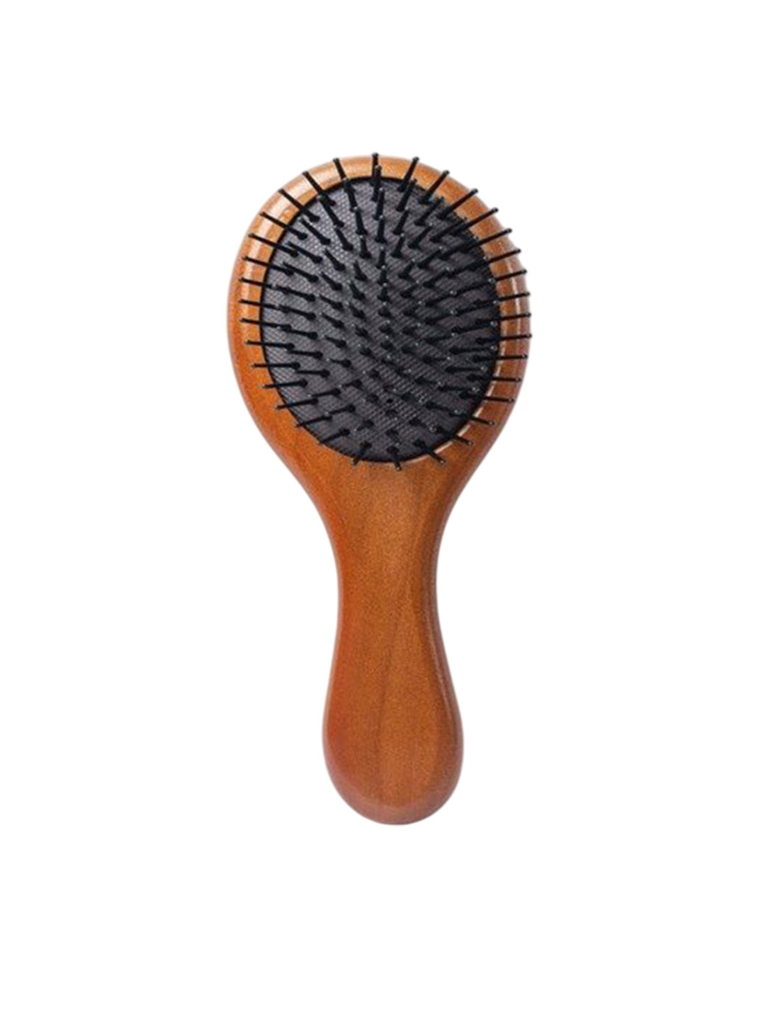 Beutifly Paddle Round Wooden Hair Brush For Detangling Hair - Bronze