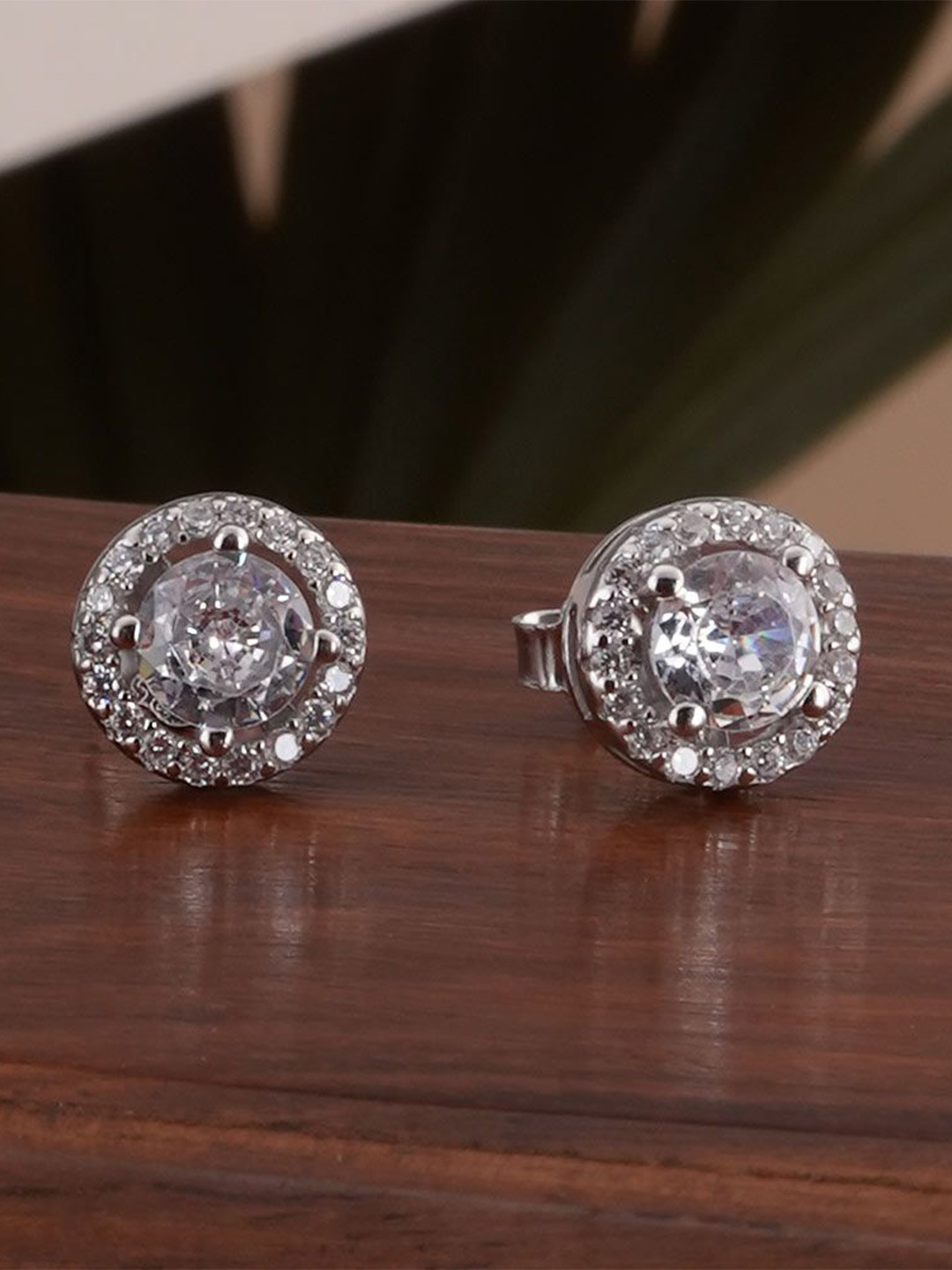 PALMONAS Women Aura Glow 925 Sterling Silver Waterproof & Anti Tarnish Earrings