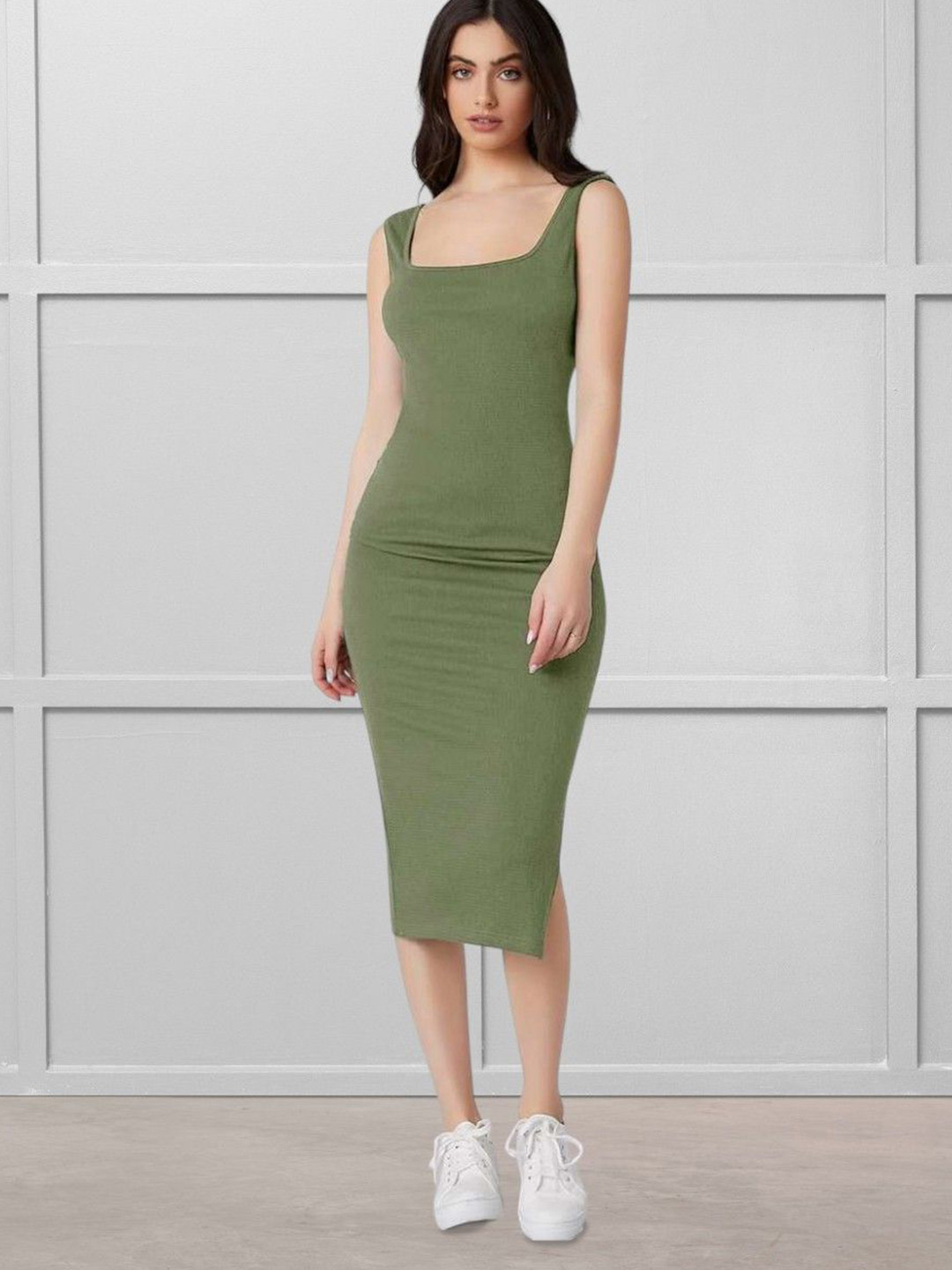 Areca Designer Bodycon Midi Dress