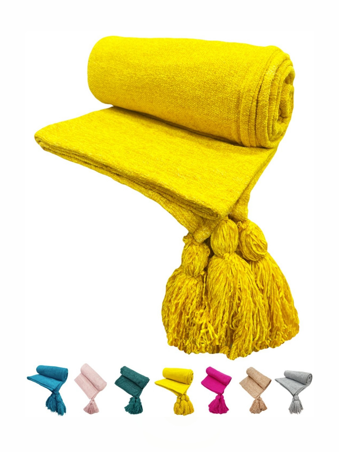 Fashion Throw Yellow Lightweight & Breathable Throw