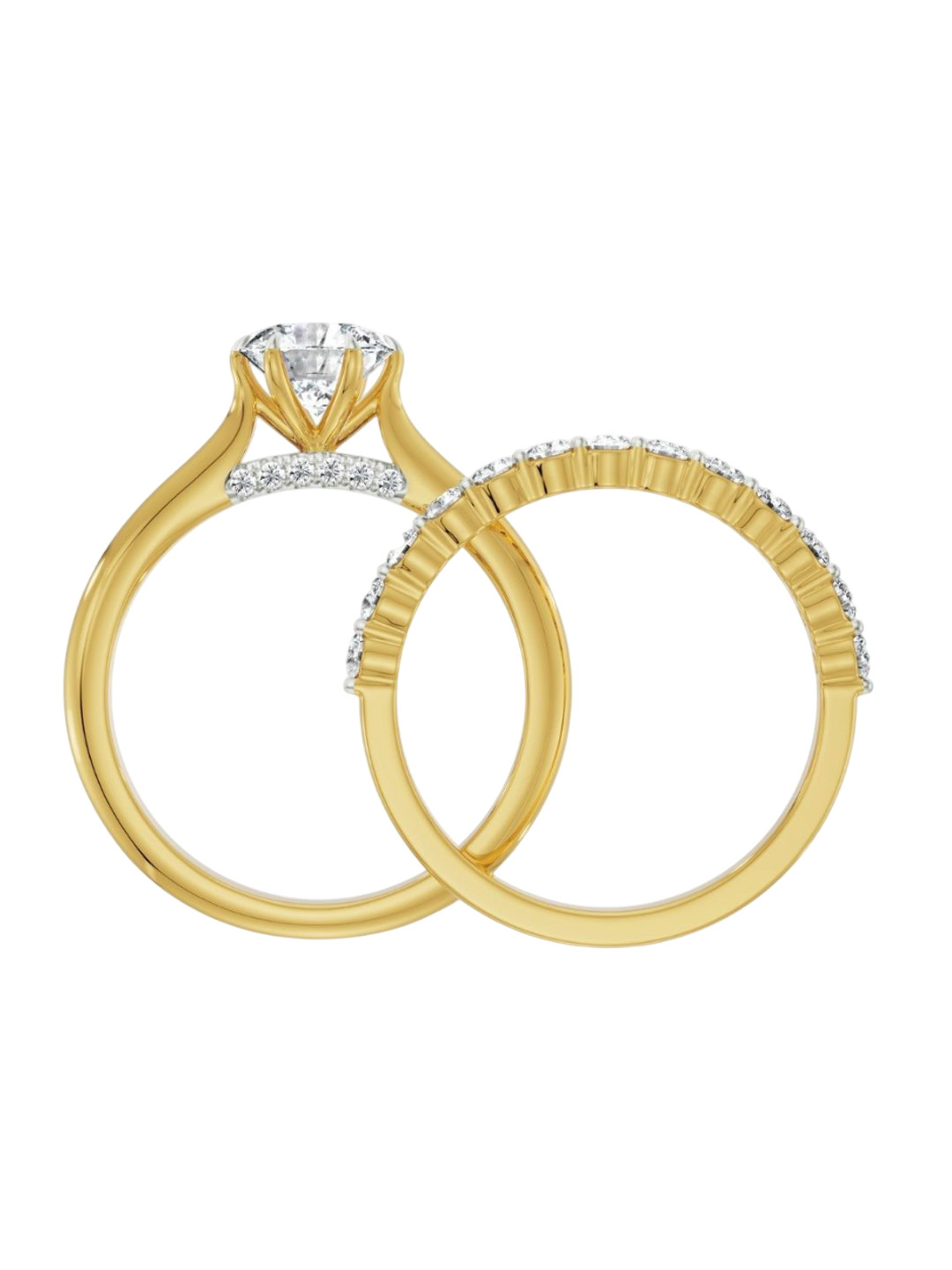 Emori Nella Stackable Bridal Lab Diamond in 14KT Gold Ring