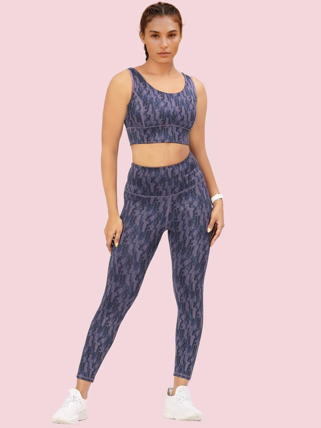 Enamor Women Printed High Waist Workout Tights