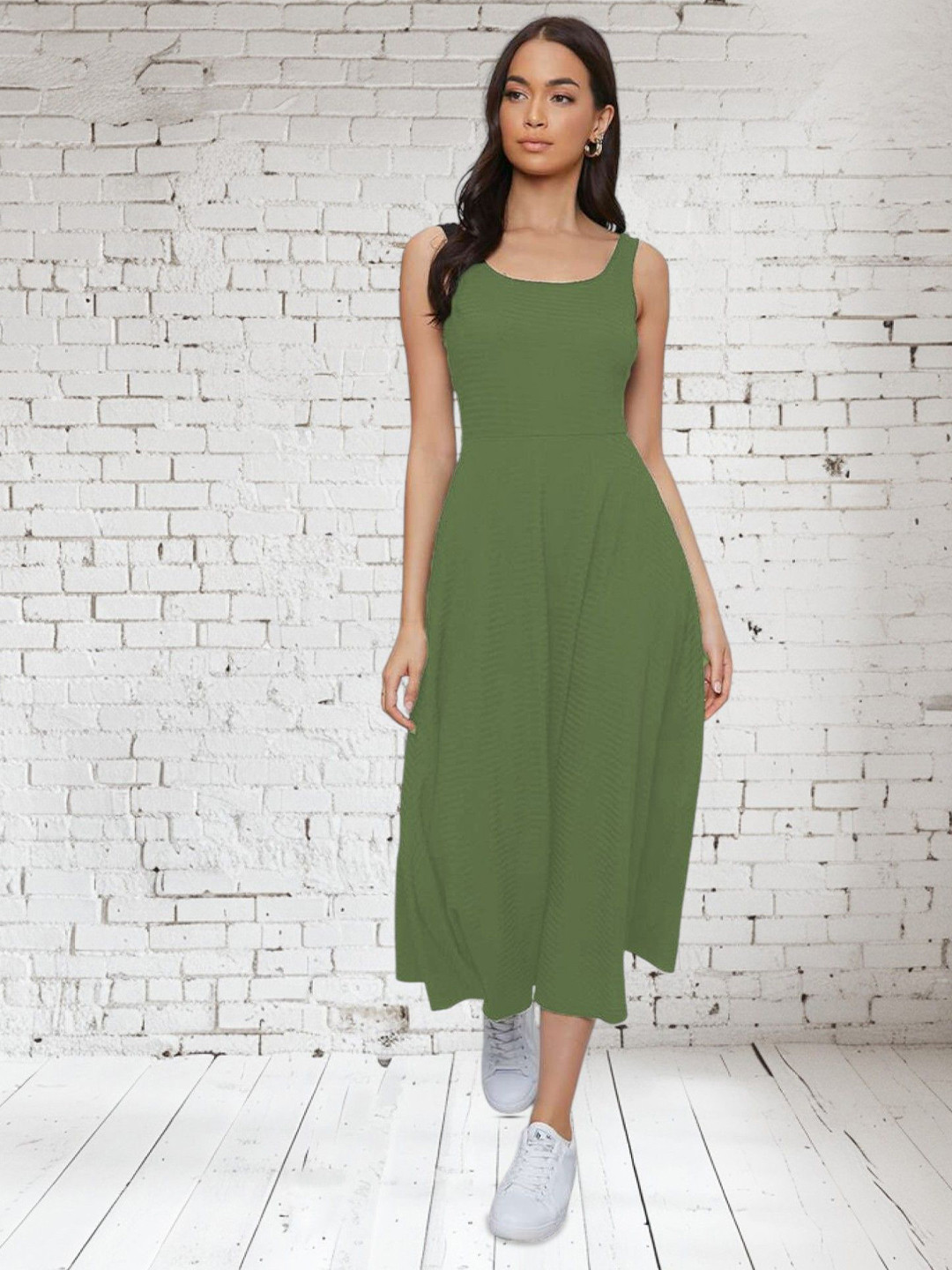 Areca Designer Fit & Flare Midi Dress